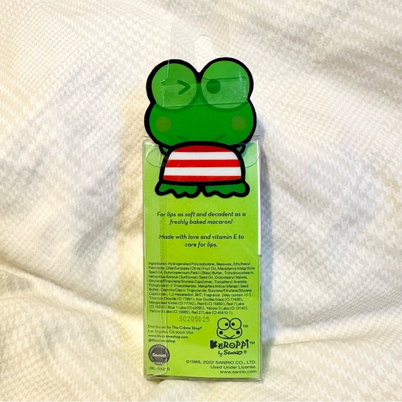 Brand New Unopened The Creme Shop Keroppi Green Apple Macaron Lip Balm 🍏 - Picture 2 of 2